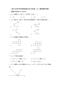 2019-2020学年河南省新乡市七年级（上）期末数学试卷