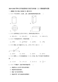 2019-2020学年辽宁省沈阳市大东区七年级（上）期末数学试卷