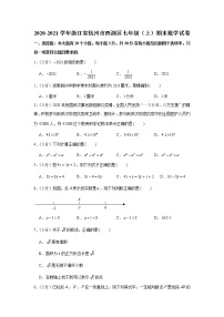 2020-2021学年浙江省杭州市西湖区七年级（上）期末数学试卷