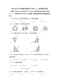 2020-2021学年安徽省芜湖市八年级（上）期末数学试卷