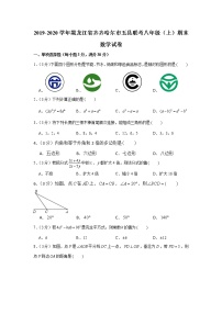 2019-2020学年黑龙江省齐齐哈尔市五县联考八年级（上）期末数学试卷