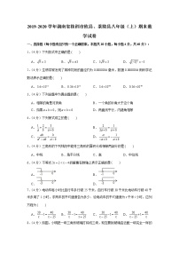 2019-2020学年湖南省株洲市攸县、茶陵县八年级（上）期末数学试卷