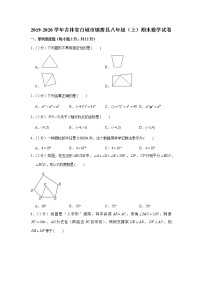 2019-2020学年吉林省白城市镇赉县八年级（上）期末数学试卷