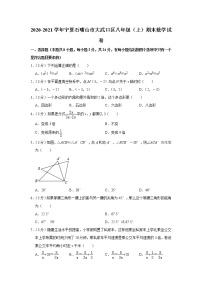 2020-2021学年宁夏石嘴山市大武口区八年级（上）期末数学试卷