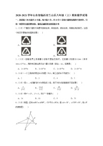 2020-2021学年山东省临沂市兰山区八年级（上）期末数学试卷