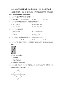 2019-2020学年新疆乌鲁木齐市八年级（上）期末数学试卷