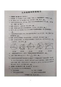 2021年九年级上学期数学期中调研试卷（PDF版无答案）