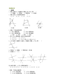 2021学年5.1.3 同位角、内错角、同旁内角巩固练习