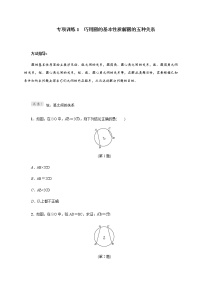 专项训练1 巧用圆的基本性质解圆的五种关系