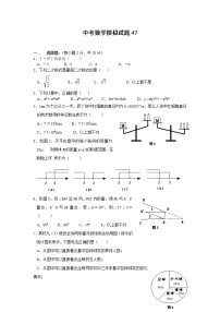 中考数学模拟试题与答案47