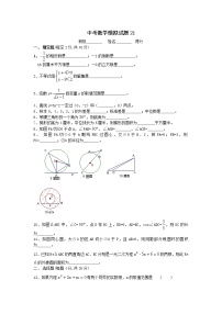 中考数学模拟试题21（附答案）