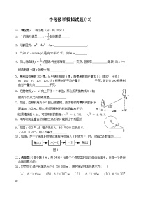 中考数学模拟试题与答案13