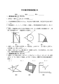 中考数学模拟试题与答案38