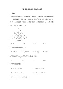 北师大版七年级上册第三章 整式及其加减综合与测试测试题