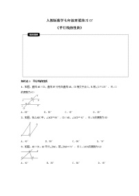 (辅导班专用)2022年人教版数学七年级寒假练习07《平行线的性质》(教师版)