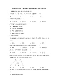 2020-2021学年人教新版七年级下册数学期末冲刺试题（有答案）