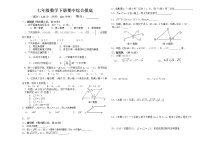 2020-2021学年人教版七年级数学下册期中综合摸底练习（word版无答案）