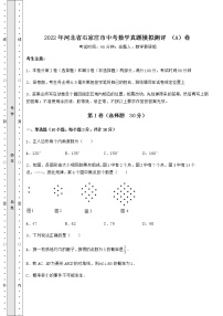 [中考专题]2022年河北省石家庄市中考数学真题模拟测评 （A）卷（含答案及详解）