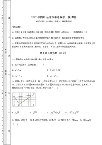 【历年真题】2022年四川达州市中考数学一模试题（含答案及详解）