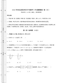 【难点解析】2022年河北省沧州市中考数学三年真题模拟 卷（Ⅱ）（精选）