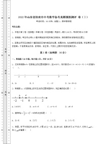 【难点解析】2022年山东省济南市中考数学备考真题模拟测评 卷（Ⅰ）（含详解）