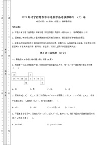 【真题汇总卷】2022年辽宁省丹东市中考数学备考模拟练习 （B）卷（含答案及解析）