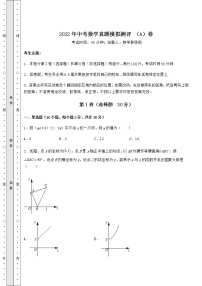 【真题汇总卷】2022年中考数学真题模拟测评 （A）卷（精选）