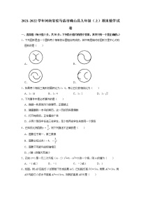 2021-2022学年河南省驻马店市确山县九年级（上）期末数学试卷(word版含手写图片答案)