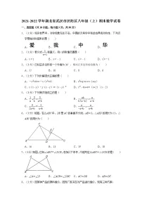 2021-2022学年湖北省武汉市汉阳区八年级(上)期末数学试卷 解析版
