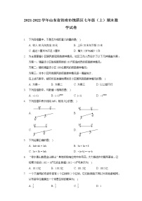 2021-2022学年山东省济南市槐荫区七年级（上）期末数学试卷