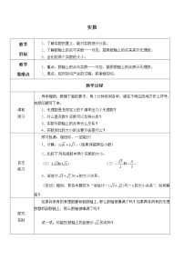 初中数学华师大版八年级上册11.2 实数教案设计