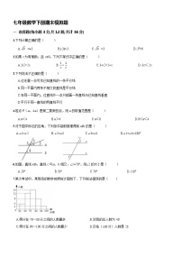 七年级数学下册期末模拟题