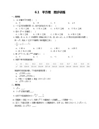 人教版七年级下册6.1 平方根课后作业题