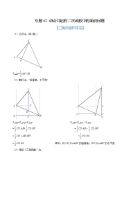 专题02 动点引起的二次函数中的面积问题（解析版）