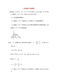 人教版中考数学二轮复习专题练习上二次函数与分割面积