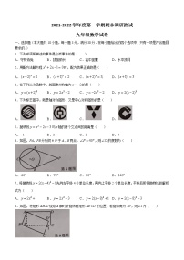 广东省湛江市廉江市2021-2022学年九年级上学期期末数学试题（word版 含答案）