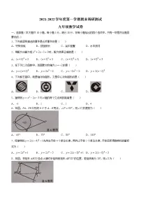 广东省湛江市廉江市2021-2022学年九年级上学期期末数学试题（word版 含答案）