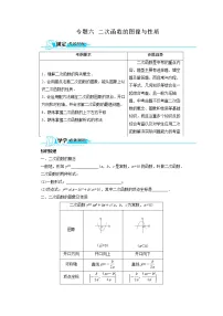 初中数学中考二轮专题练习 专题06 二次函数的图像与性质