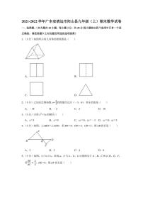 2021-2022学年广东省清远市阳山县九年级（上）期末数学试卷（学生版+解析版）