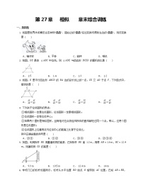 人教版九年级下册第二十七章 相似综合与测试课时训练