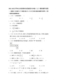 2021-2022学年山东省德州市武城县七年级（上）期末数学试卷    解析版