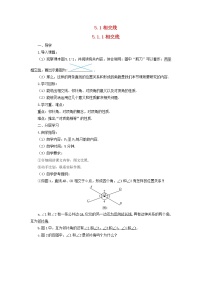 人教版七年级下册5.1.1 相交线学案