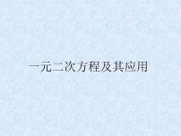 中考数学第一轮复习课件和课后作业（无答案）：06一元二次方程及其应用