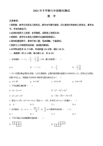 湖南省长沙市雅礼实验中学2021-2022学年七年级上学期期末考试数学试题