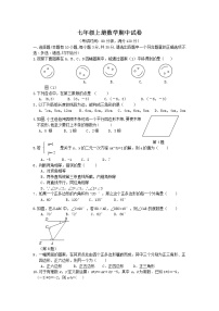 七年级上册数学期中试卷 (2)