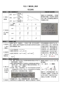 考点17解直角三角形（解析版）-2022年数学中考一轮复习考点透析（华师大版）