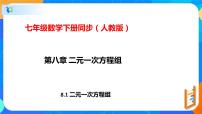 初中数学第八章 二元一次方程组8.1 二元一次方程组完整版ppt课件