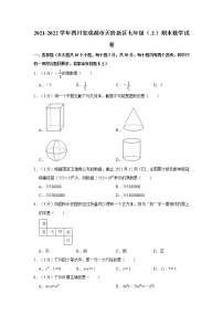 2021-2022学年四川省成都市天府新区七年级（上）期末数学试卷   解析版