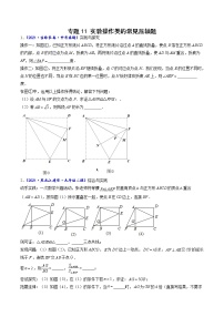 专题11 实验操作类的常见压轴题-【聚焦压轴】2022届中考数学压轴大题专项训练1