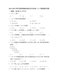 2021-2022学年甘肃省张掖市高台县七年级（上）期末数学试卷   word，解析版